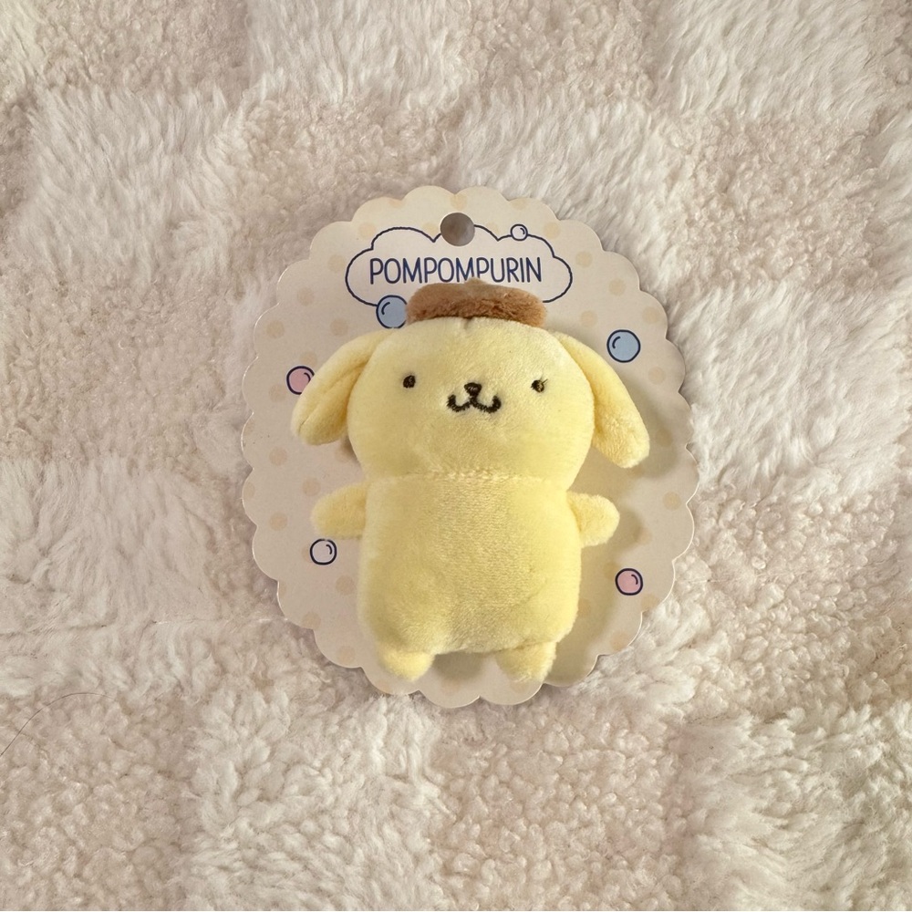 Sanrio Pompompurin Plush Mascot Brooch